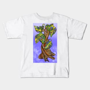 Dream a Little Dream of Tree on Dreamy Purple Kids T-Shirt